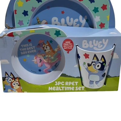 Bluey 3 PC RPET Mealtime set