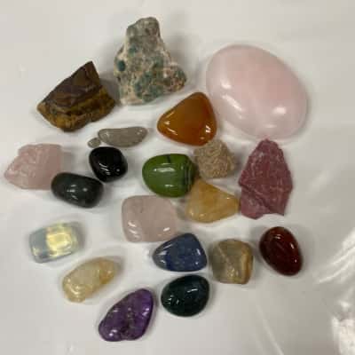 Collection of Natural & Polished Minerals/Crystals