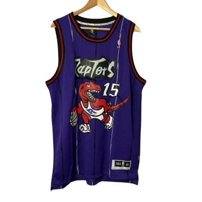 NBA Mens Size XL Purple Dinosaur "Raptors 15" Jersey (new)
