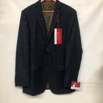 Van Heusen Mens  Size M (104 Slim Fit) Suit Jacket Navy Blue - NEW