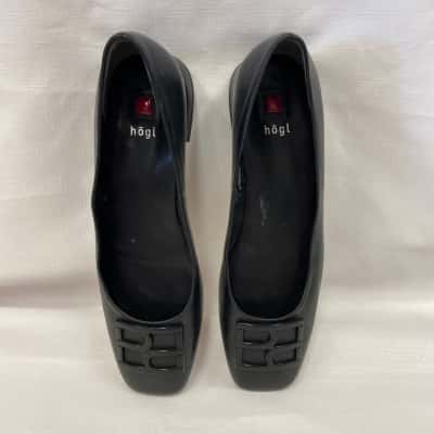  Womens Hogi Size 36 Black  Flats