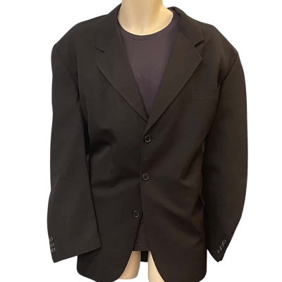 Roger David Mens  Size 122R Blazer Black  