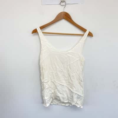 Mister Zimi White Sleeveless Tank Top  Size 6  
