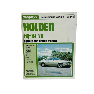 Holden HQ-HJ V8 Service and Repair Manual No.147