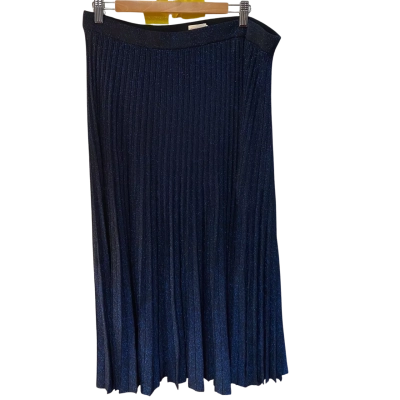 Gorman Size 16 Metallic Maxi Skirt Black  / Blue 