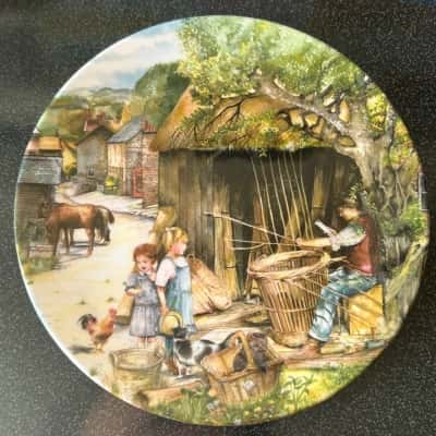 Brand New Royal Doulton Plate The Basket Maker 1991 (B6)
