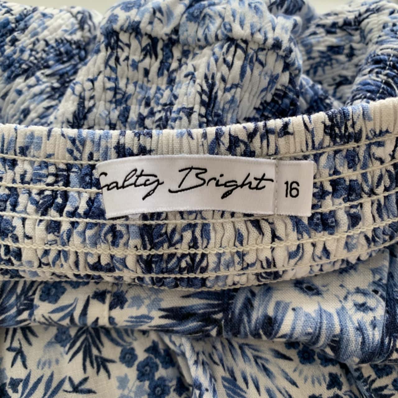 Salty Bright Size 16 Blue Midi Dress (s)