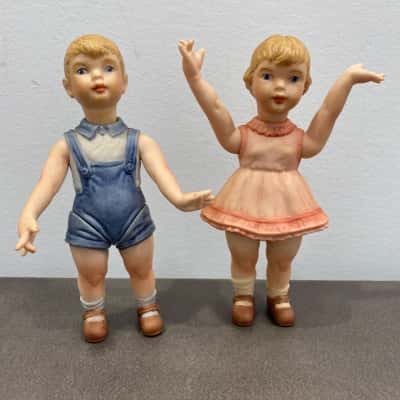 Vintage Handpainted Porcelain Dolls
