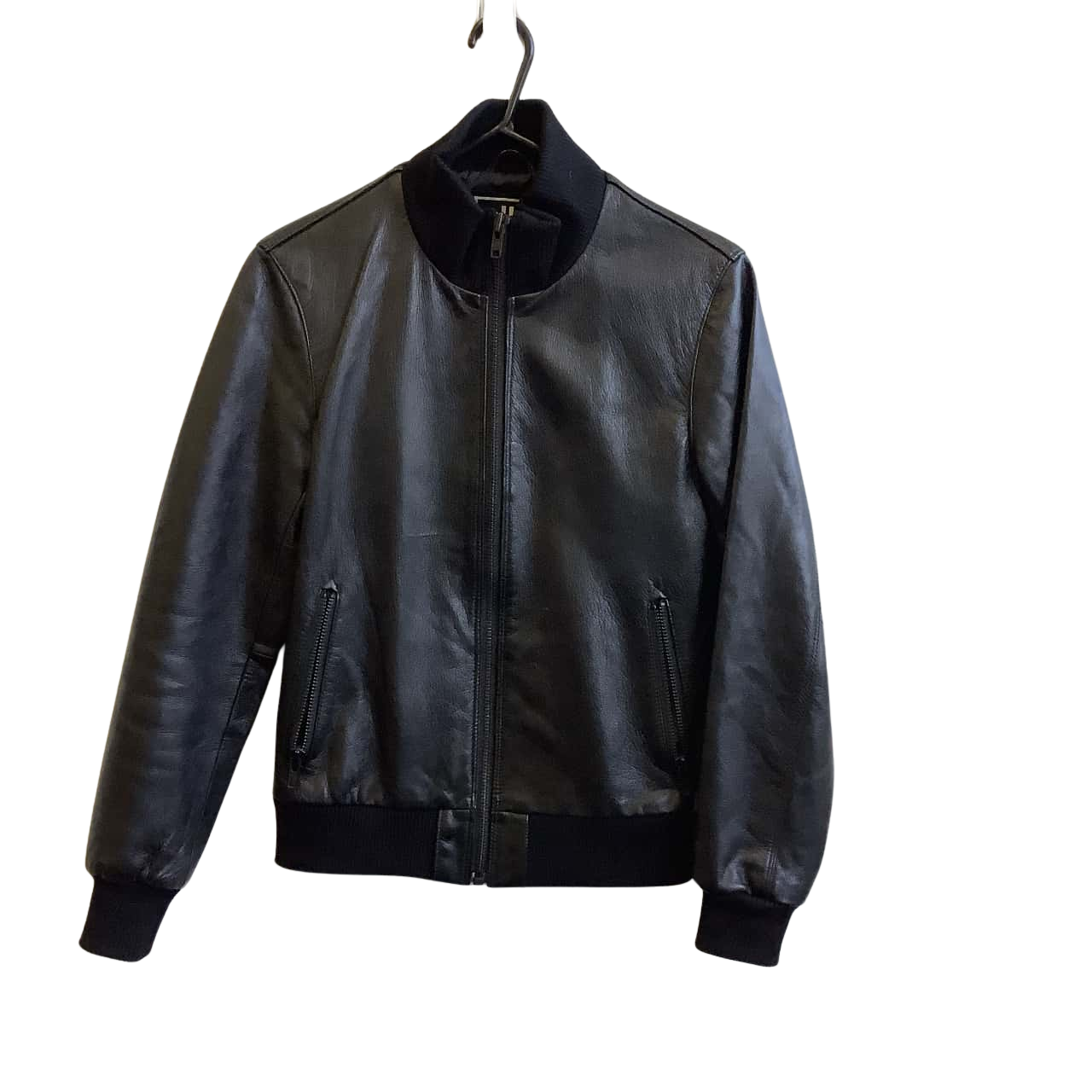 Jack London Men's Size XS Goat Leather Jacket Black (s)