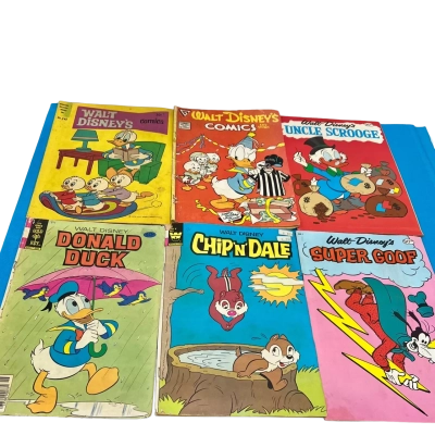 Vintage Walt Disney Comics x 6