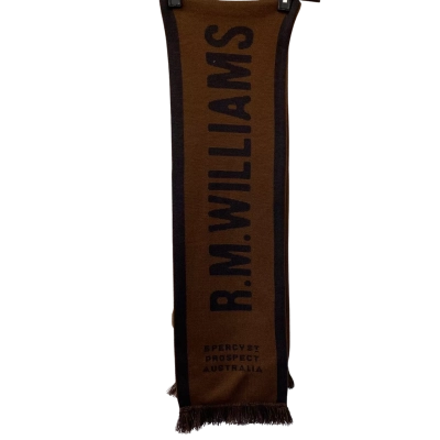RM Williams Brown Knit Scarf  