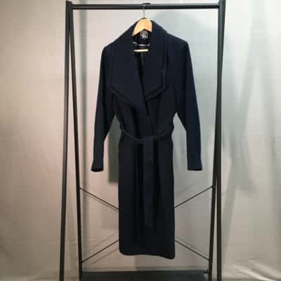 Debenhams Womens approx. Size 14 Trench Coat Navy Blue 
