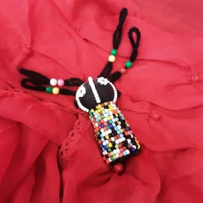Extra small Nde bele doll with hand beaded detail