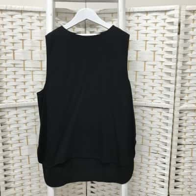 Scanlan Theodore Womens  Size 10 Sleeveless Top Black  