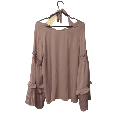 Womens Lost Ink Size 18 Pink Long Sleeve Top   