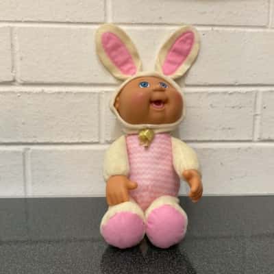 Cabbage Patch Doll Costume: White & Pink Bunny Rabbit (B20)
