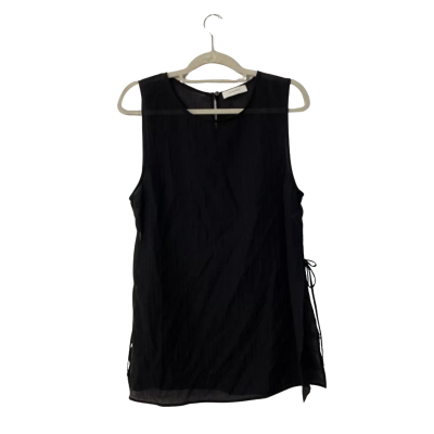 Nude Lucy Womens Sleeveless Tank Top Size L Black  