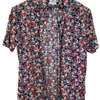 Ben Sherman Mens  Size XL Hawaiin Shirt Pattern 