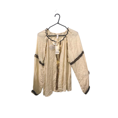 BNWT Tigerlily Cream Top With Gold Sequins Size 8 