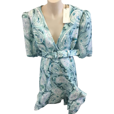 Sheike Size 16 Pale Green Paisley Mystic Dress -BNWT - RRP$199.95