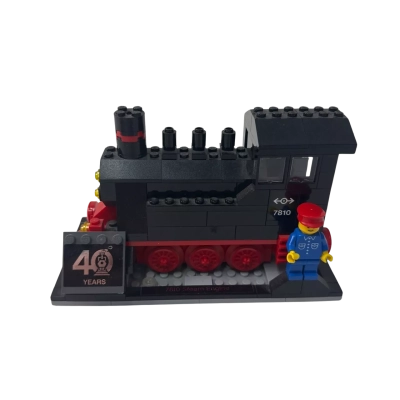 This is the LEGO 40370 Trains 40th Anniversary Steam Engine exclusive set