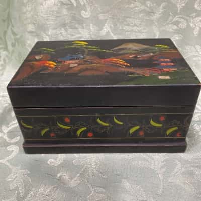 Vintage Japanese Musical Trinket Box