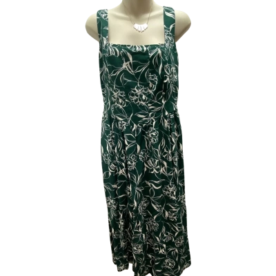 Dotti  Green Floral Size 12 Maxi Dress  