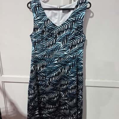 Jacqui-E Womens  Size 12 Midi Dress Floral 