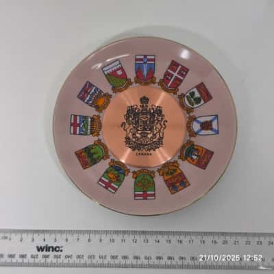 Solid Copper Non Tarnishing Canada Wall Plate Art Plate 