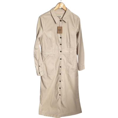 NEW - Boden Womens  Size 10/ 12 / 14 Casual Dress Cream button through