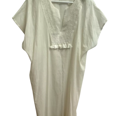  Women's kaftan  Size One Size Free Size Dress Off White 