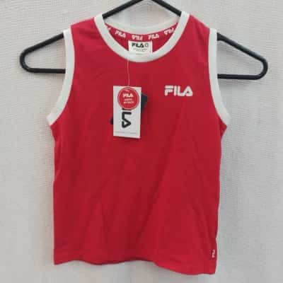 Fila Kids  Size 5 Top  Red / White 