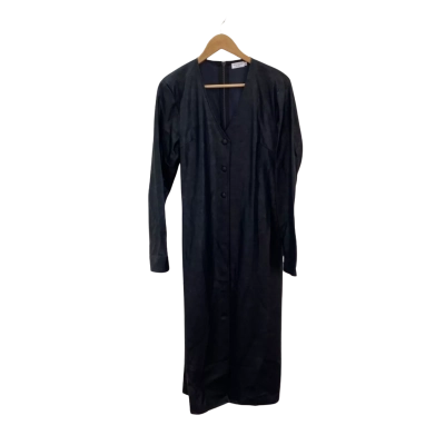  Cazinc Womens  Size 14 Maxi Dress Black Vegan Leather