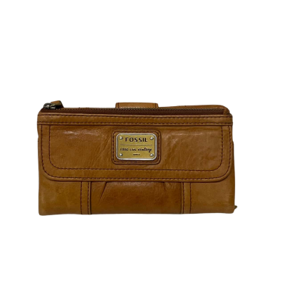 Fossil Long Live Vintage 1954 Leather Purse Brown 