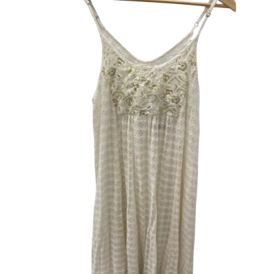 Vintage by Navdic  Womens  Size 8 Sleeveless Dress  Beige / Cream 