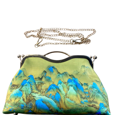  Womens Blue / Green / Yellow  Handbag 