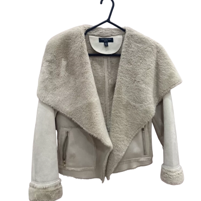 Forever New Petite Womens  Size 14 Beige Coat 