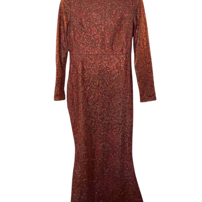 Alamour Sparkling sequin gown Womens  Size XL Red