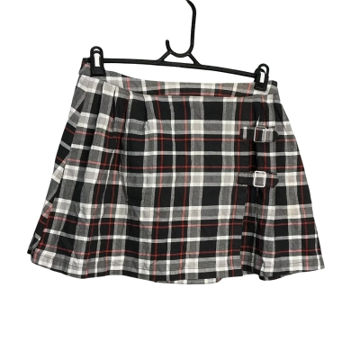Black Friday Womens  Size 12 Skirt Black  / Grey / Red / Striped 
