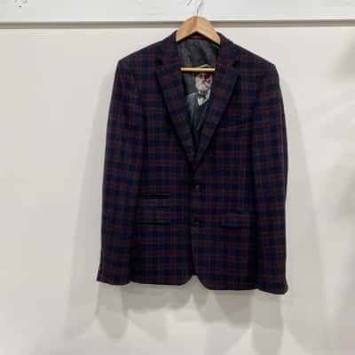 Herbie Frogg  Mens  Size 38 R  97 cm Suit Jacket Checked / Multicoloured 