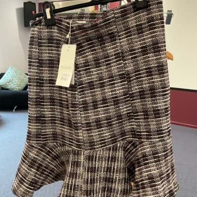 Kookai Womens  Size 38 Mini Dress Checked 