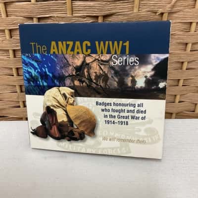 ANZAC WW1 Series Badges Pins complete set Memorabilia Collectable Australia Gift Present Father 