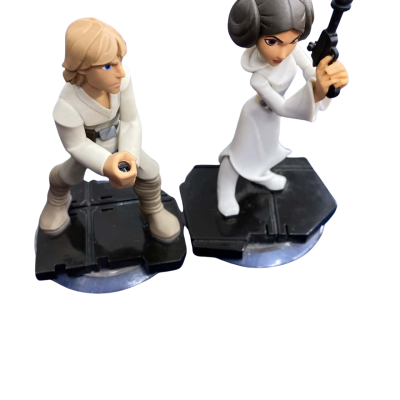 Disney Infinity Star Wars figurines 10cm Luke Skywalker and Leia Organa