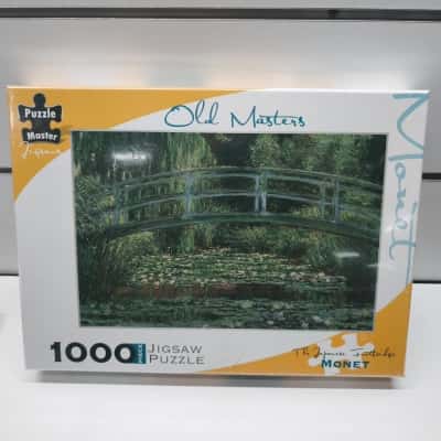 Puzzle Master Old Masters Monet The Japanese Footbridge 1000-Piece Jigsaw Puzzle