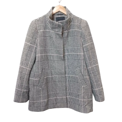 Jacqui-E Black Label Women's Size 14 Black, White and Pink Winter Coat 