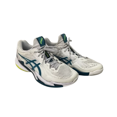 Men’s Asics Size 12 Teal & White Trainers