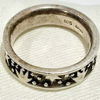 925 Sterling Silver Star Design Ring 