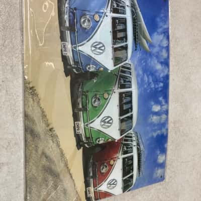 Metal VW van sign