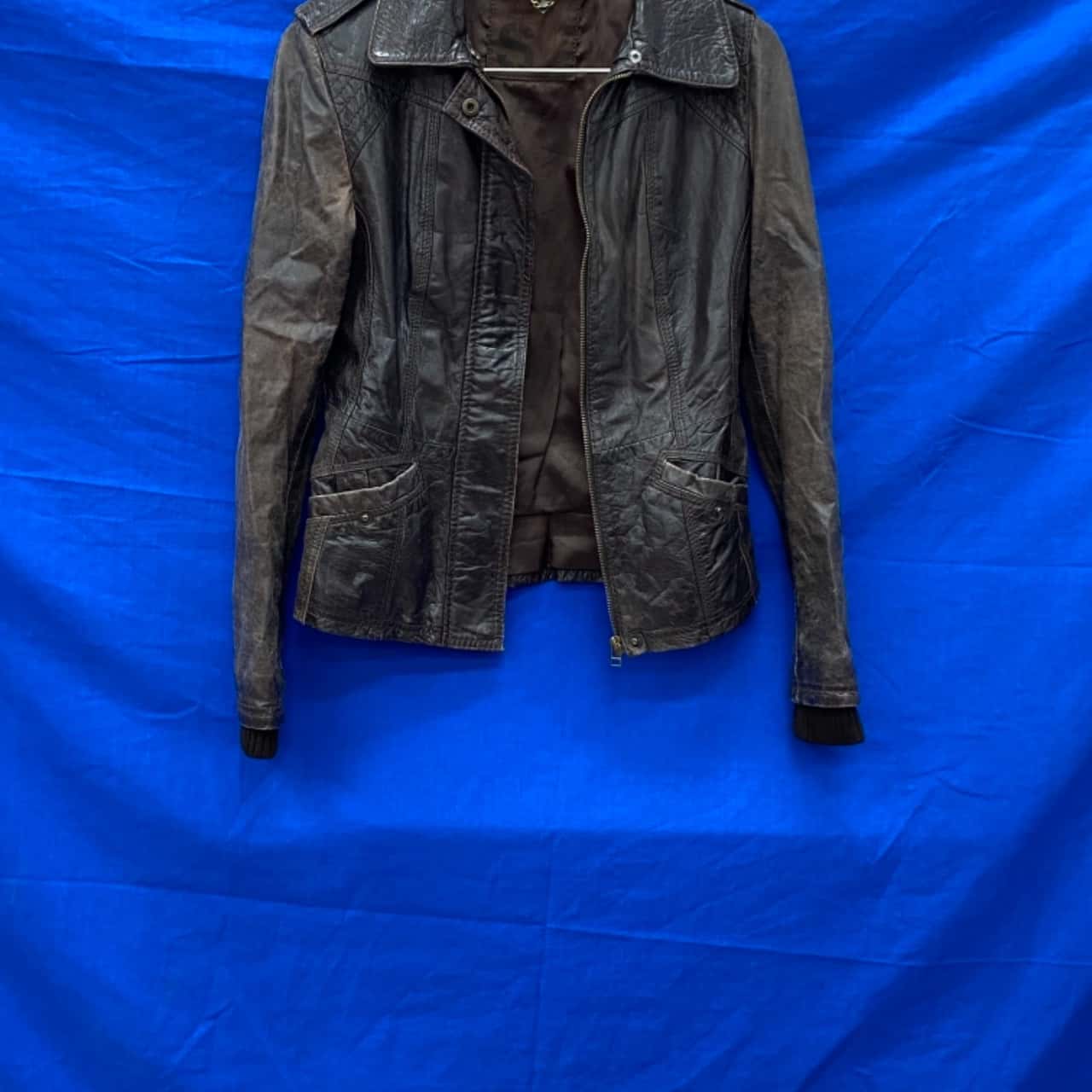 Real leather Size S Leather Jacket Brown (s)