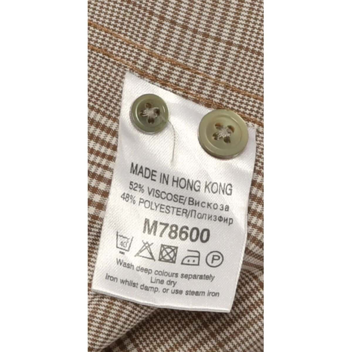 NEXT Mens Size XL Checked Long Sleeve Shirt Brown(s)